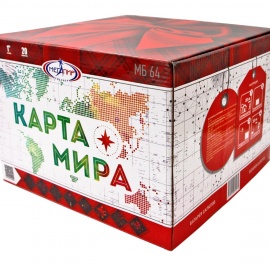 КАРТА МИРА 100 x 1"